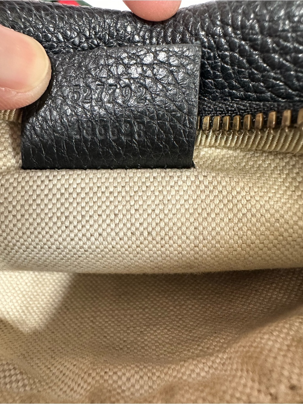 GUCCI ❤️🌟Black Leather Logo Web Belt Bag Small⭐️ - Picture 7 of 8